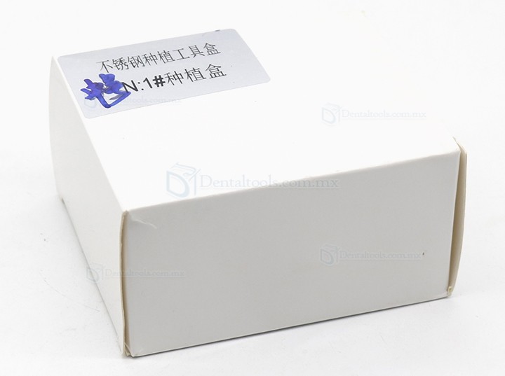 Nichrominox Caja mediana de acero inoxidable para instrumental de implantes Nichrominox Caja mediana de acero inoxidable para instrumental de implantes