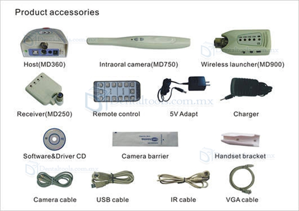 Magenta® Inalambrica Dental Cámara intraoral MD750+MD370+MD900+MD250 USB&VIDEO