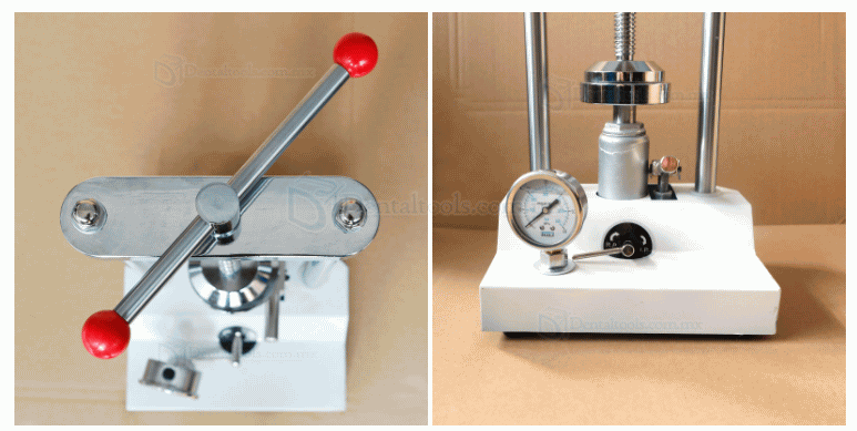 Máquina de prensa hidráulica de laboratorio dental matraz de dentadura compress JG-001