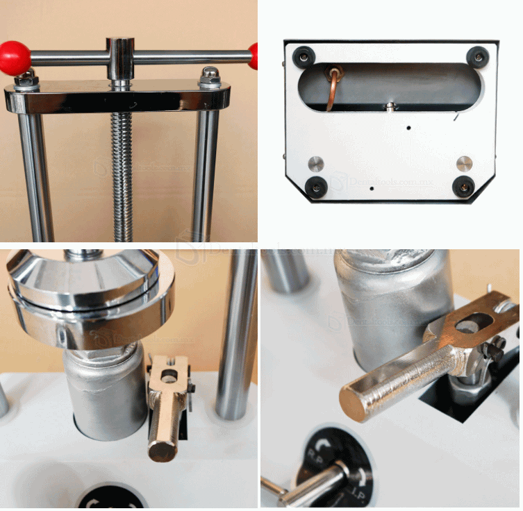 Máquina de prensa hidráulica de laboratorio dental matraz de dentadura compress JG-001