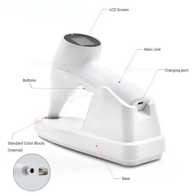JG-7 Kit de color&iacute;metro dental digital con pantalla LED