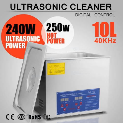 10L Gran CapacidaMáquina Limpiadora Ultrasónica de Acero Inoxidable SUS304 JPS-40A