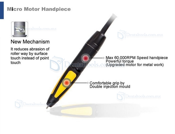 Maisilao® Micromotores sin Escobillas Pieza de Mano 60,000 RPM BL-800A