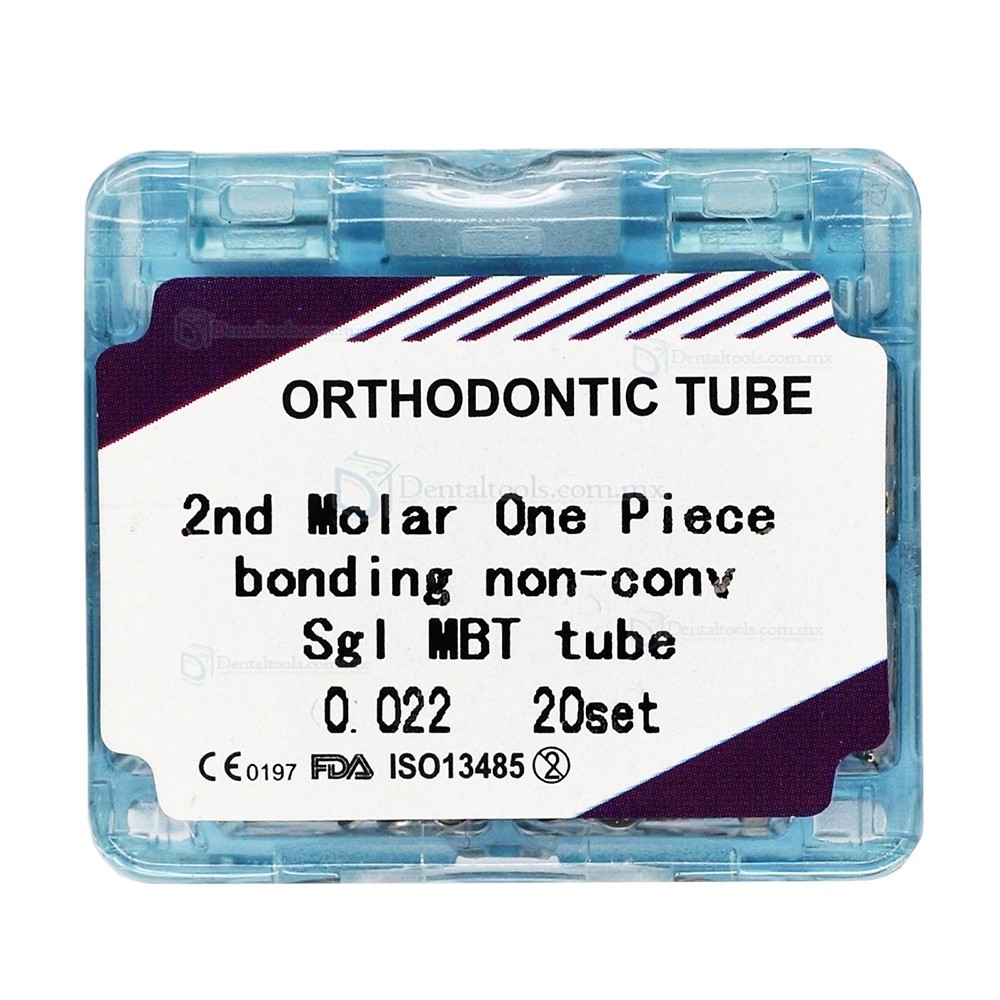 20 sets ortodoncia Monoblock Tubos bucales primera 2º Molar Roth MBT 0,022