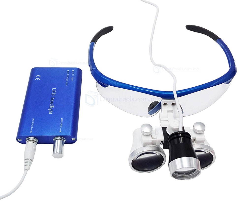 3.5 X420 mm lupas quirúrgico dental con gratuito lámpara de cabeza LED
