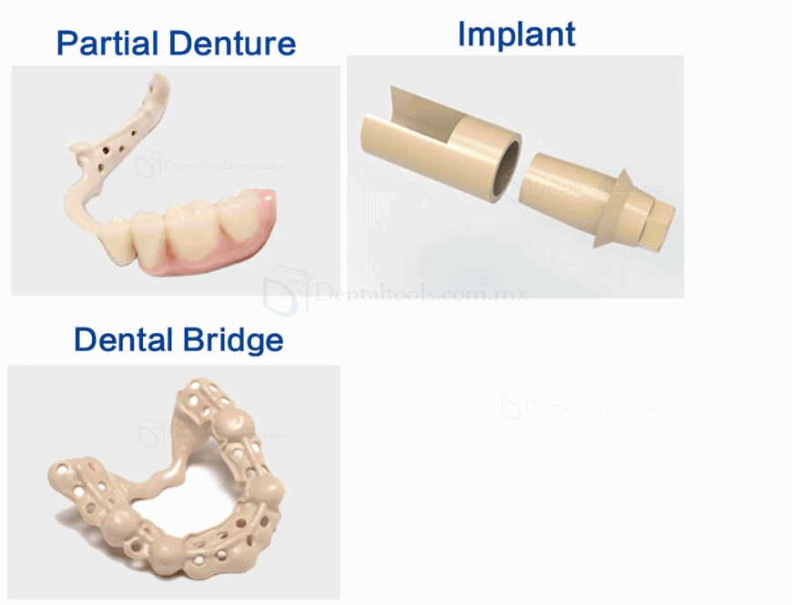 Bloques dentales PEEK para implantes Prótesis dentales Disco PEEK 98mm 95mm 12/14/16/18/20mm