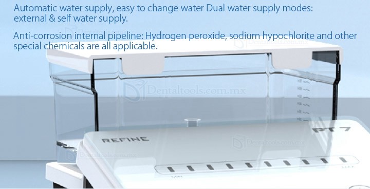Refinar PT 7 Escalador ultrasónico con botella de agua control inteligente