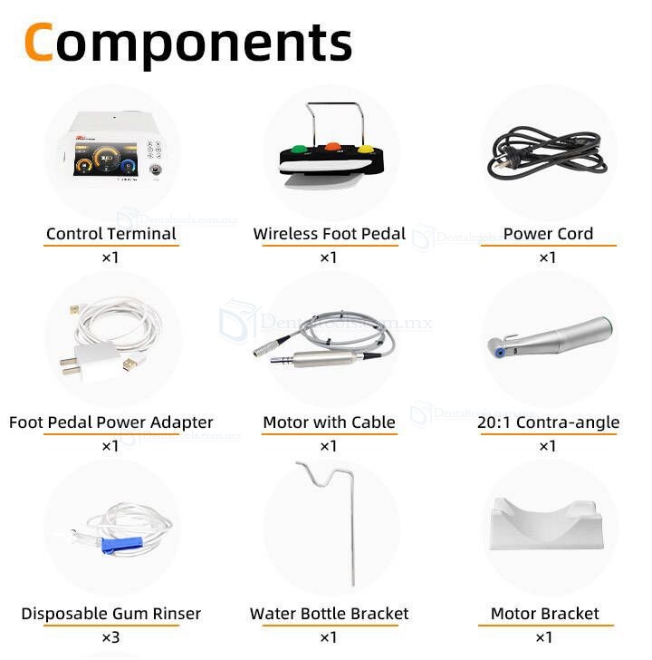 Pluspower®Ai-S-Pro Motor de implante dental sin escobillas con contraángulo 20:1
