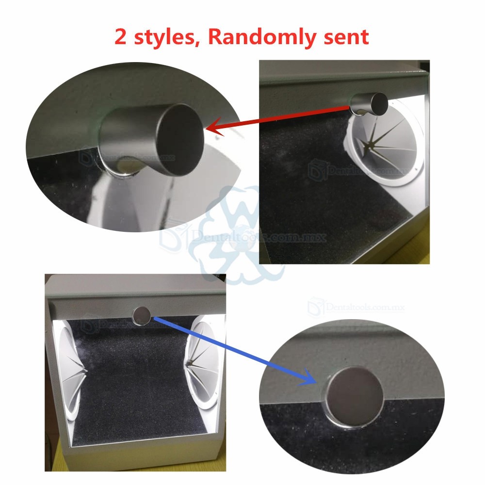 Caja protectora para pulido y arenado dental con recolecci&oacute;n de polvo