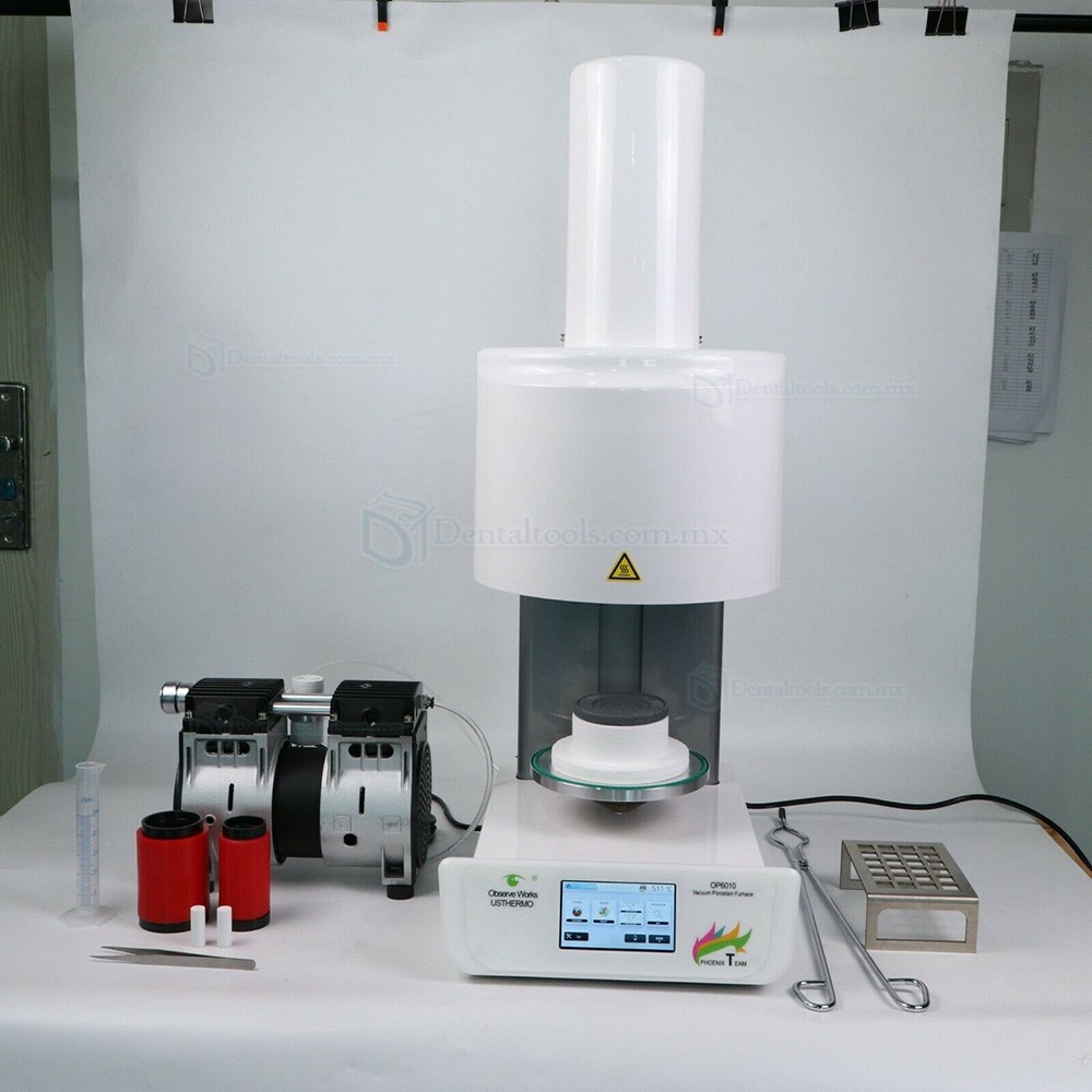 Horno de prensa de porcelana para laboratorio dental Horno de porcelana al vacío programable automático y hornos