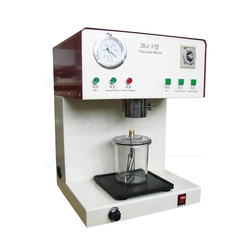 Máquina mezcladora de vacío de presión negativa dental bomba incorporada ZKJ-3