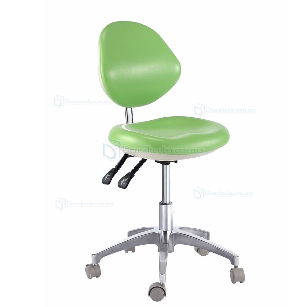 Taburetes de dentista dental médica de cuero de PU Silla móvil de taburete de médico QY600D