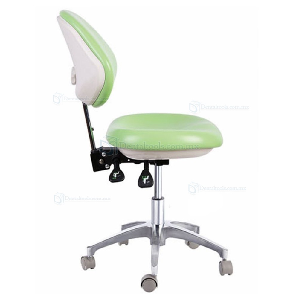 Taburetes de dentista dental médica de cuero de PU Silla móvil de taburete de médico QY600D