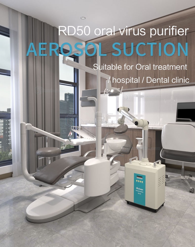 RUIWAN RD50 Unidad de Succión de Aerosol Oral Externo Máquina de Aire de Limpieza de Laboratorio &Clínica Dental