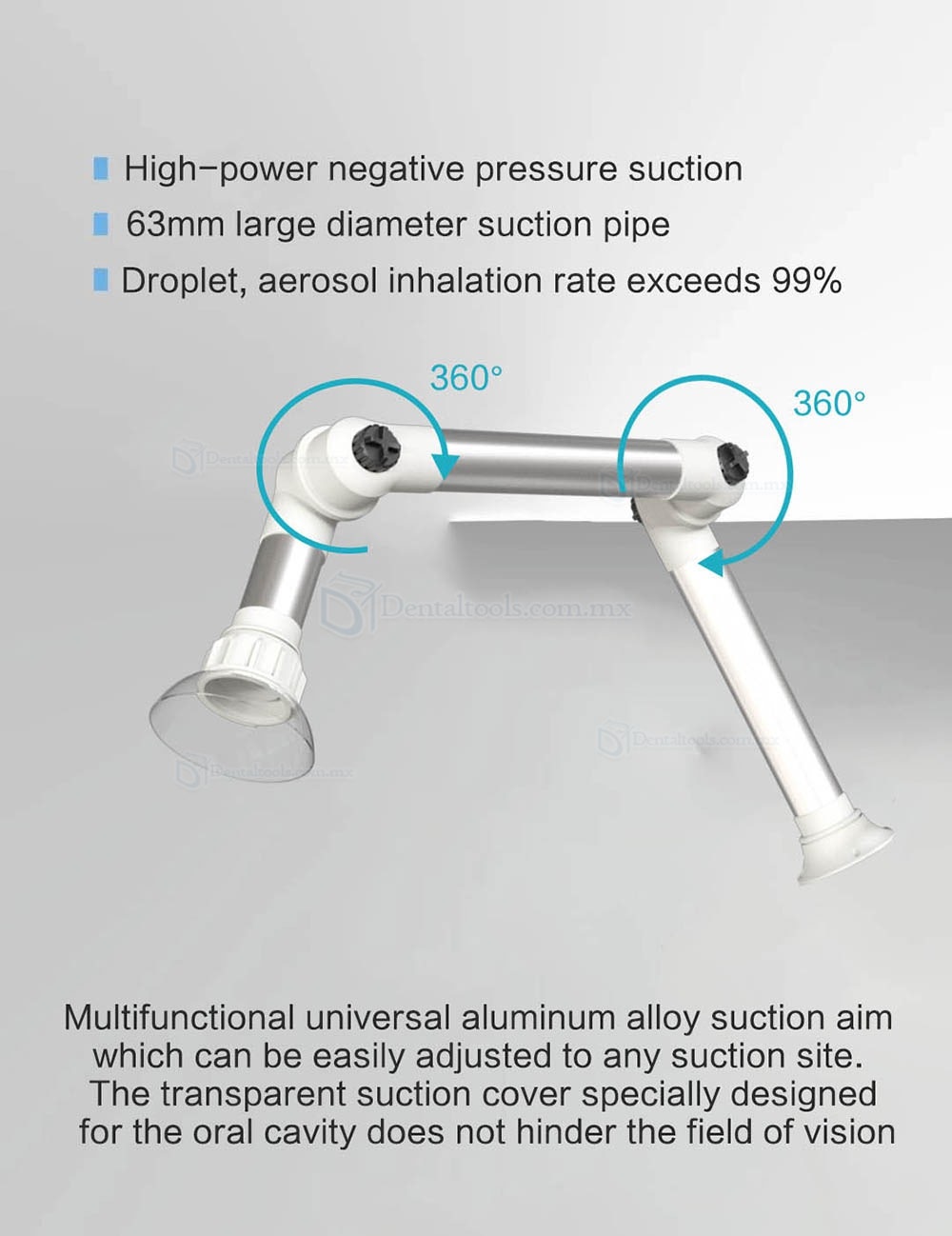 RUIWAN RD50 Unidad de Succión de Aerosol Oral Externo Máquina de Aire de Limpieza de Laboratorio &Clínica Dental