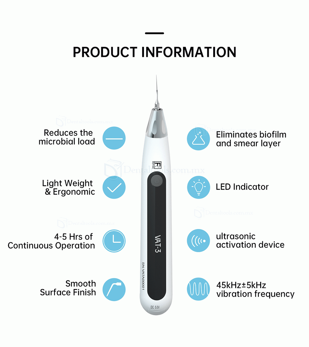 REFINE VAT-3 Activador ultrasónico endodóntico dental Irrigador de conducto radicular inalámbrico