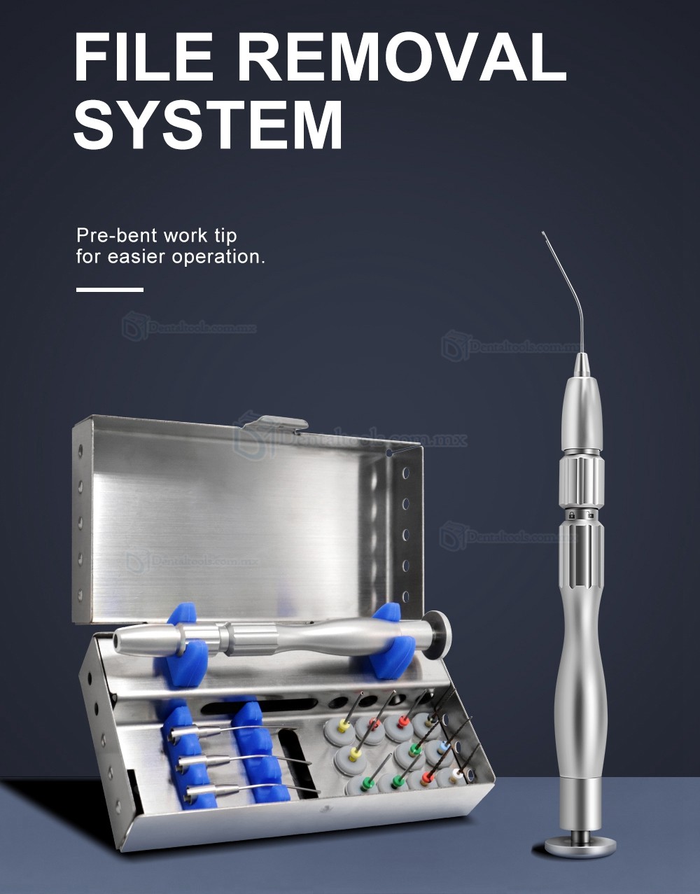 Tosi Kit de sistema de eliminación de archivos de endodoncia Juego de extractores de archivos rotos