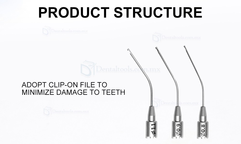 Tosi Kit de sistema de eliminación de archivos de endodoncia Juego de extractores de archivos rotos