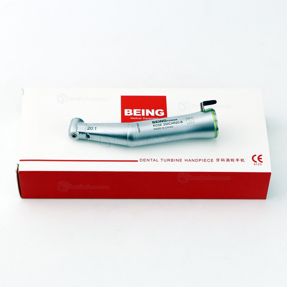 Being® Contra ángulo dental con luz Fibra óptica pieza de mano rose 202CAR20-B