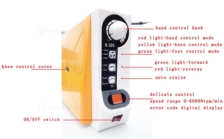 FASTSTRONG S-200 Micromotor Dental Sin Escobillas para Laboratorio 60,000 RPM