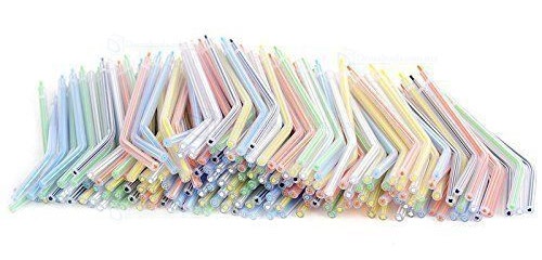 200Pcs boquillas de spray desechables coloridas para jeringa de agua aire 3 vías