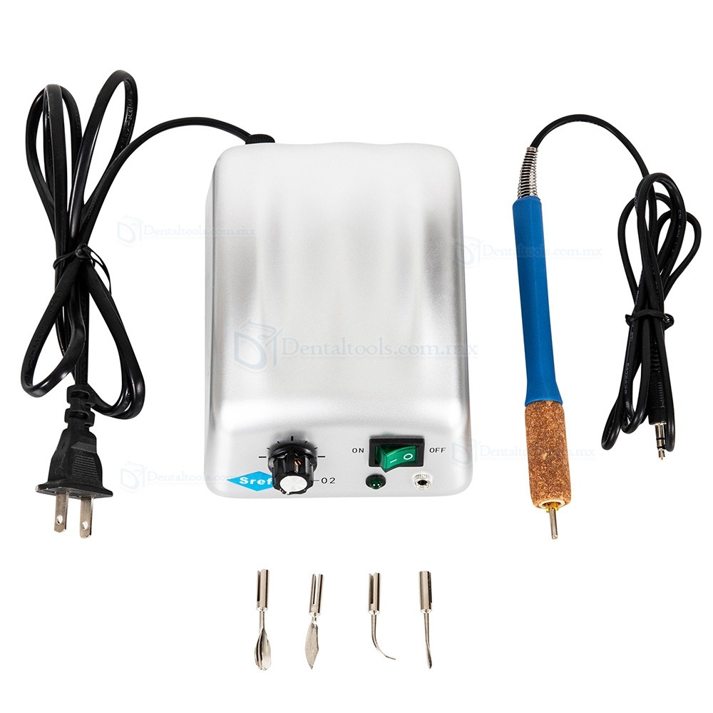 Srefo R-1102 Esp&aacute;tula el&eacute;ctrica para cera dental con 4 puntas