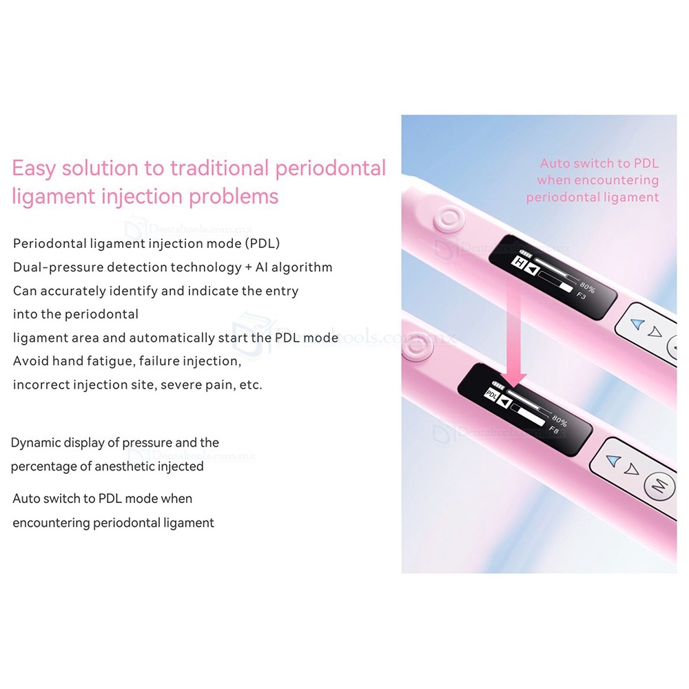 Woodpecker Super Pen Dispositivo de anestesia sin dolor dental Precisión de inyección de 0,02 ml