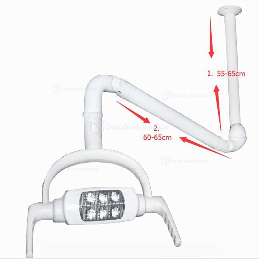 8W LED lámpara de diagnóstico dental de techo con Brazo PT