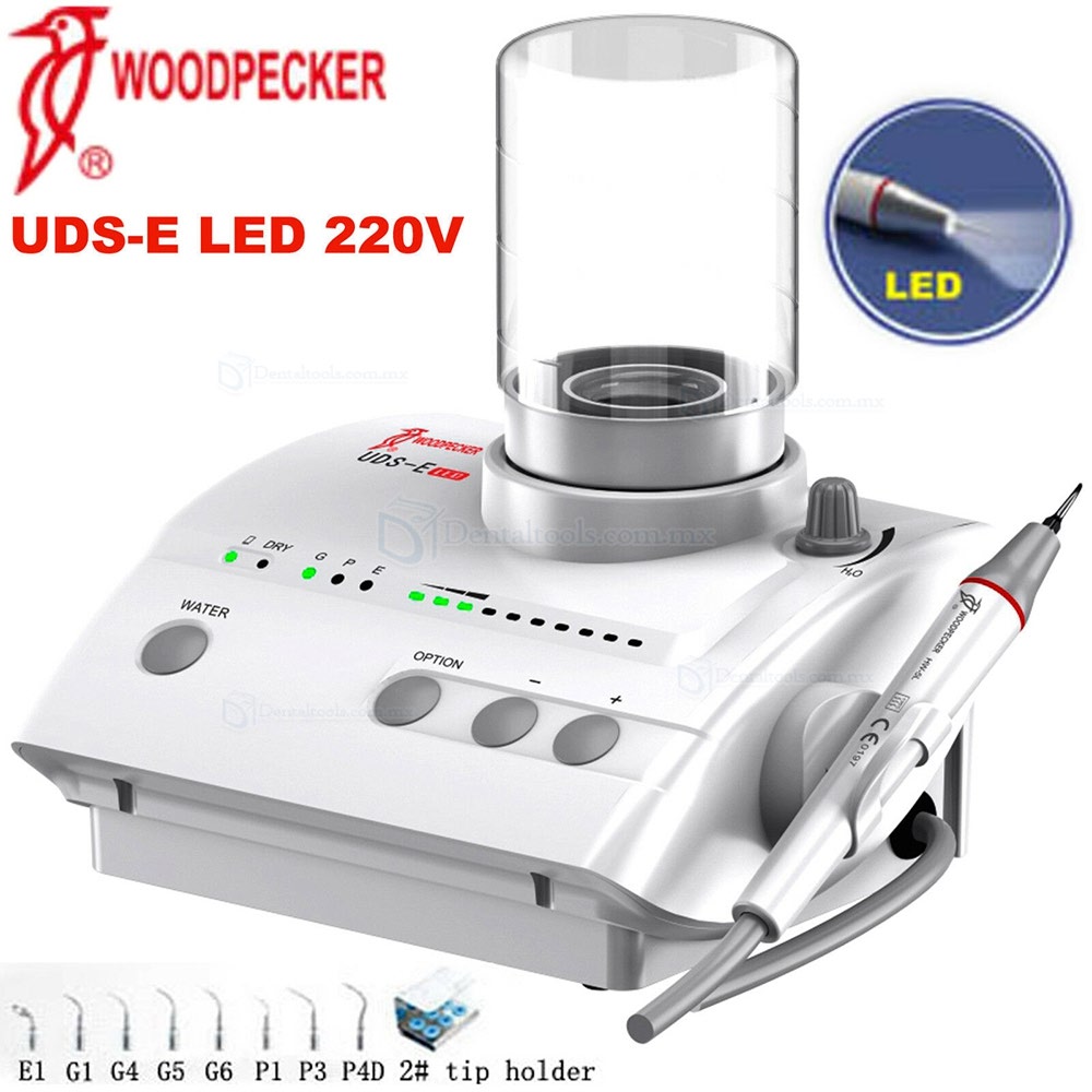 Woodpecker® Fibra óptica Escalador Ultrasónico UDS-E EMS Compatible