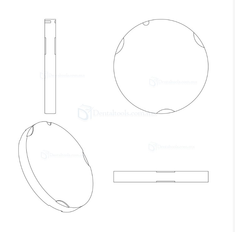 95mm ST / HT Bloque de Zirconio Dental Compatible con Zirkon Zahn System System