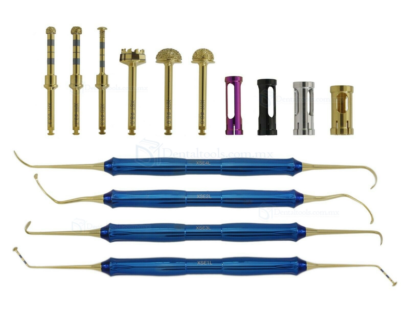 Dentium Sinus DASK Kit de instrumentos de mano con tapón de taladro de elevación de implantes dentales