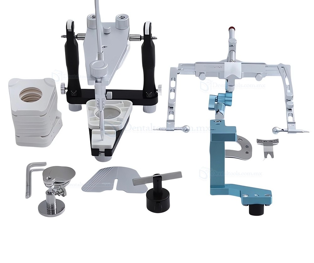 CL-3303 Articulador Dental Semi Ajustable con Arco Facial, Soporte y Marco Tipo T