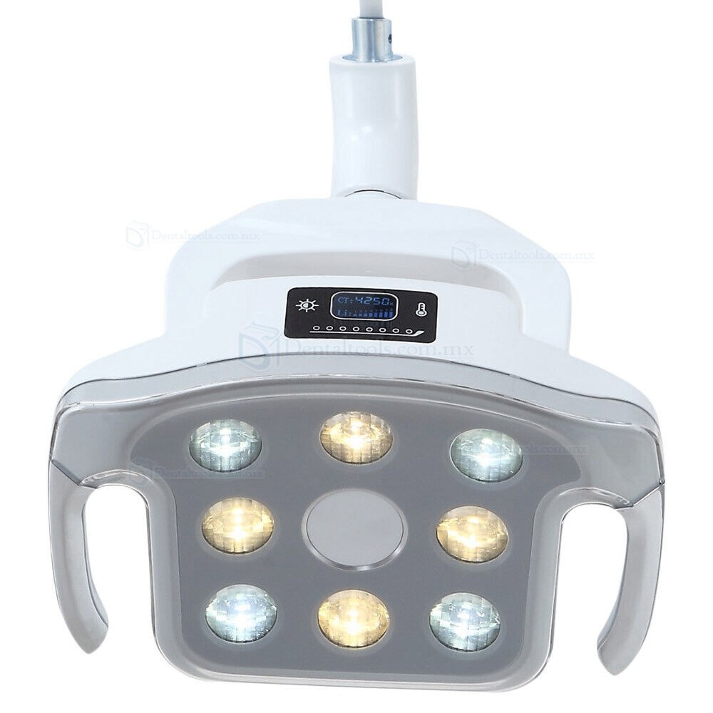 Lámpara quirúrgica bucal LED dental sin sombras con 8 LED para sillón dental