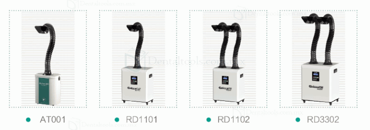 Ruiwan AT001 80W Extractor de humos portátil Atmósfera para la industria Soldadura láser Fabricación láser Cosmética